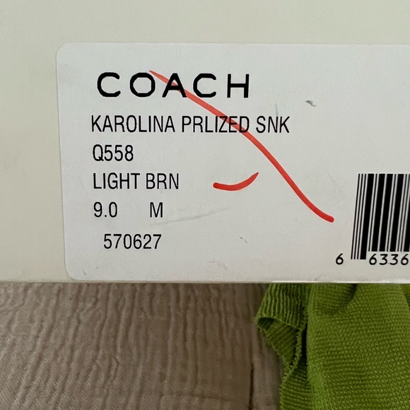 Coach Karolina taupe/nude pearlized snake skin sandal - Picture 8 of 8